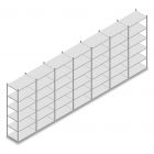 Voordeelrij legbordstelling Medium Duty 3000x7000x600 mm (hxbxd) 6 niveaus verzinkt