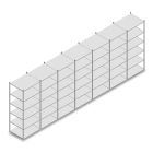 Voordeelrij legbordstelling Medium Duty 3000x7000x800 mm (hxbxd) 6 niveaus verzinkt