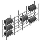 Voordeelrij bandenstelling Medium Duty 2000x4000x700 mm (hxbxd) 3 niveaus