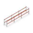 Voordeelrij palletstelling AR T2 2500x8420x1100 mm (hxbxd) 2 niveaus 1820kg/niv met voorgemonteerde frames