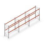 Voordeelrij palletstelling AR T2 3000x8420x1100 mm (hxbxd) 2 niveaus 1820kg/niv met voorgemonteerde frames
