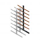 Zware draagarmstelling dubbelzijdig 5000x800x1200mm (hxbxd) 6 niveaus aanbouwsectie