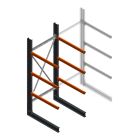 Zware draagarmstelling enkelzijdig 3000x1200x1500mm (hxbxd) 3 niveaus beginsectie