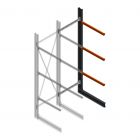 Zware draagarmstelling enkelzijdig 4000x1200x1000mm (hxbxd) 3 niveaus aanbouwsectie