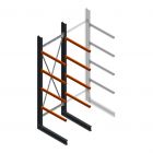 Zware draagarmstelling enkelzijdig 4000x1200x1200mm (hxbxd) 4 niveaus beginsectie