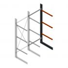 Zware draagarmstelling enkelzijdig 4000x1500x1000mm (hxbxd) 3 niveaus aanbouwsectie
