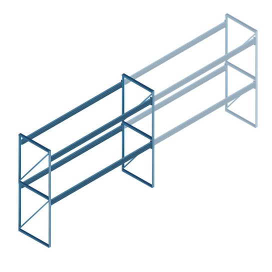 Gebruikte Hovuma palletstelling 2700x3430x1070 2 niveaus beginsectie