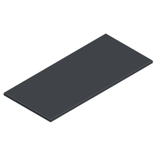 Legbord voor draaideurkast 920x420 (bxd) zwart 