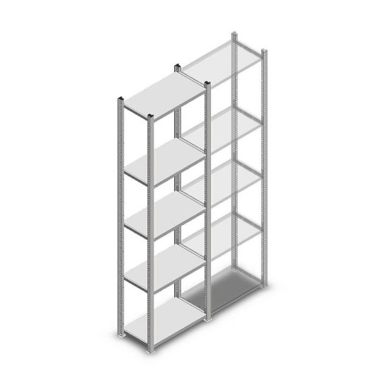 Legbordstelling Light Duty 2000x550x300 mm (hxbxd) 5 niveaus beginsectie