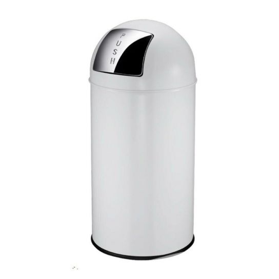 Pushcan afvalbakken EKO 40 liter wit | Bestel eenvoudig