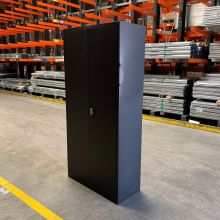 Draaideurkast BT afsluitbaar 1950x920x420 mm (hxbxd) zwart schade