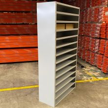 Vakkenkast BT 12 Niv. Incl. 72 verdeelschotten 1980x1000x400mm (hxbxd) grijs schade