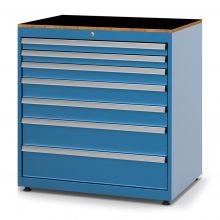 Gereedschapskast met 10 laden 1048x1010x725 mm (hxbxd) blauw