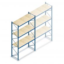 Gebruikte Polypal palletstelling 4000x2700x800 mm (hxbxd) 3 niveaus beginsectie