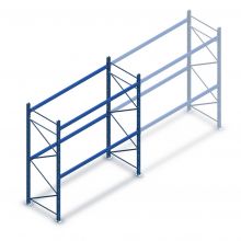 Gebruikte Stow palletstelling 3000x2700x1100mm (hxbxd) 2 niveaus beginsectie