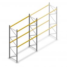 Gebruikte Rosss palletstelling 4000x2700x900 mm (hxbxd) 2 niveaus beginsectie