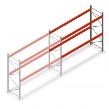 Deels gebruikte AR T2 palletstelling 2000x2700x1100 mm (hxbxd) 2 niveaus aanbouwsectie