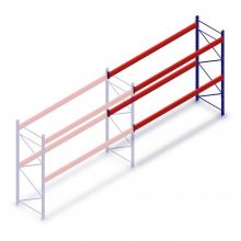 Palletstelling AR T2 3000x2700x1100mm (hxbxd) 2 niveaus 3636kg/niv aanbouwsectie