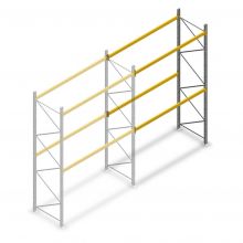 Gebruikte Rosss palletstelling 4000x2700x900 mm (hxbxd) 2 niveaus aanbouwsectie