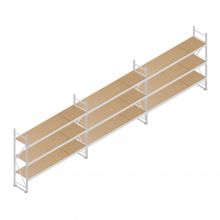Voordeelrij deels gebruikte Combilock grootvakstelling 2300x8120x700 mm (hxbxd) 3 niveaus