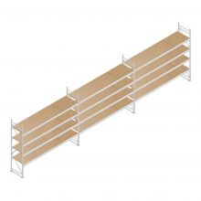 Voordeelrij deels gebruikte Combilock grootvakstelling 3000x8120x700 mm (hxbxd) 4 niveaus