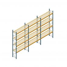 Voordeelrij gebruikte Esmena palletstelling 5900x10500x1100mm (hxbxd) 4 niveaus