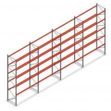 Voordeelrij gebruikte Dexion Speedlock palletstelling 5030x11200x900 mm (hxbxd) 5 niveaus