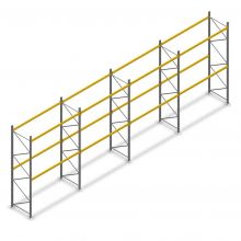 Voordeelrij gebruikte Rosss palletstelling 4000x11150x900 mm (hxbxd) 2 niveaus