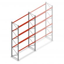 Palletstelling AR T2 5000x2700x1100mm (hxbxd) 4 niveaus 2844kg/niv beginsectie met voorgemonteerde frames