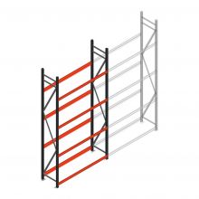 Bandenstelling grootvak AR 3000x1610x500 mm (hxbxd) 4 niveaus beginsectie