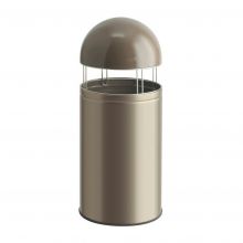 Big Cap afvalbak Wesco 120 zilverkleur
