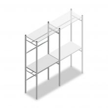Confectiestelling Medium Duty 2200x1000x500 mm (hxbxd) beginsectie