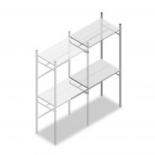 Confectiestelling Medium Duty 2200x1000x600 mm (hxbxd) aanbouwsectie