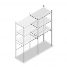 Confectiestelling Medium Duty 2200x1000x600 mm (hxbxd) aanbouwsectie