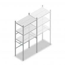 Confectiestelling Medium Duty 2200x1000x600 mm (hxbxd) beginsectie