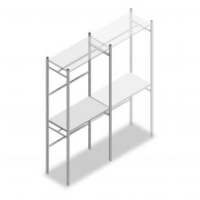 Confectiestelling Medium Duty 2500x1000x500 mm (hxbxd) beginsectie