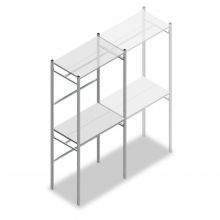 Confectiestelling Medium Duty 2500x1000x600 mm (hxbxd) beginsectie
