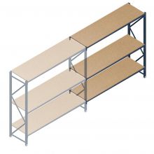 Deels gebruikte Stow grootvakstelling 2500x2700x700 mm (hxbxd) 3 niveaus aanbouwsectie