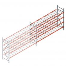 Gebruikte AR grootvakstelling 2250x3200x800 mm (hxbxd) 4 niveaus aanbouwsectie
