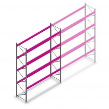 Gebruikte Rosss palletstelling 4800x3300x1100 4 niveaus beginsectie