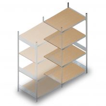 Grootvakstelling HD 2500x1500x800 mm (hxbxd) 4 niveaus aanbouwsectie