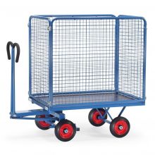 Handtrekwagens met wanden van draadgaas