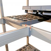 Hoekverbinding hygiënische stelling 5711 diepte 360/460 mm - 4 niveaus