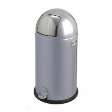 Kickboy Wesco pedaalemmer 40 liter aluminium grijs 