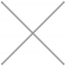 Kruisschoor set voor Light Duty Legbordstelling 550, 850 en 1000 mm 