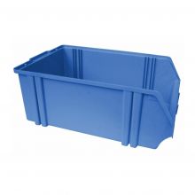 Kunststof stapelbak, magazijnbak A5 460x306x183 mm (lxbxh) blauw