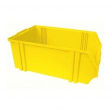 Kunststof stapelbak, magazijnbak A5 460x306x183 mm (lxbxh) geel