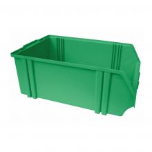 Kunststof stapelbak, magazijnbak A5 460x306x183 mm (lxbxh) groen