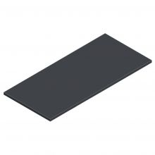 Legbord voor draaideurkast 920x420 (bxd) zwart 