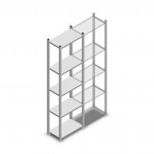 Legbordstelling Light Duty 2000x550x300 mm (hxbxd) 5 niveaus beginsectie